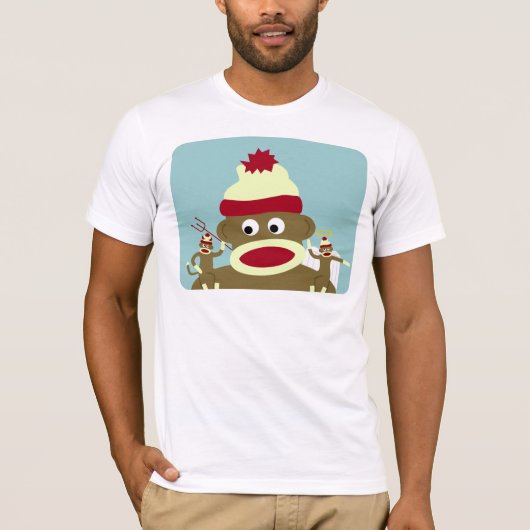 Sock Monkey Angel & Devil T-shirt (Voorkant)