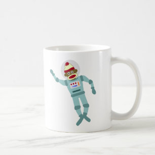 Sock Monkey Astronaut Koffiemok