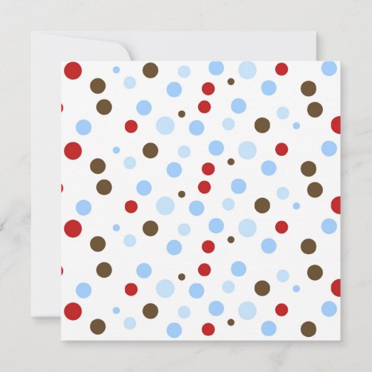 Sock Monkey Baby Shower Invitations Garçon (Dos)