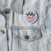 Sock Monkey Ballet Ronde Button 5,7 Cm (In situ)