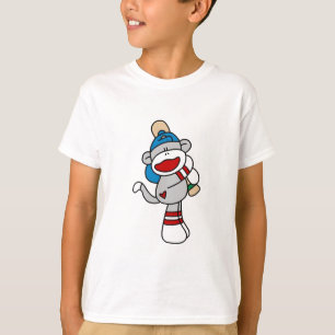 Sock Monkey Baseball At Bat Tshirts and Gifts