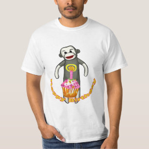 Sock Monkey Birthday t shirt