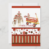Sock Monkey, Boy Baby shower Invitation (Dos)