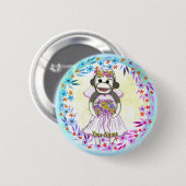 Sock Monkey Bride bruiloft pin knop Ronde Button 5,7 Cm (Voorkant /achterkant)