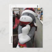 Sock Monkey Briefkaart (Voorkant / Achterkant)