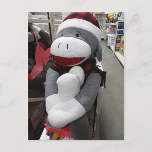 Sock Monkey Briefkaart (Voorkant)