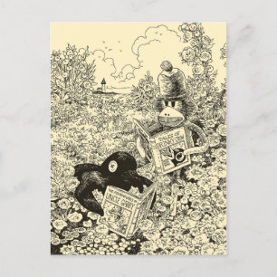 Sock Monkey-Briefkaart Briefkaart