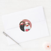 Sock Monkey Bruiloft (Bowty & Violet) Sticker (Envelop)