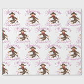 Sock Monkey Cadeaupapier (Vlak)