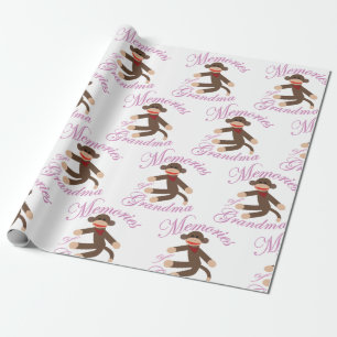 Sock Monkey Cadeaupapier