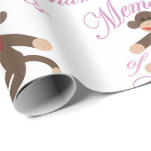 Sock Monkey Cadeaupapier (Rol Hoek)