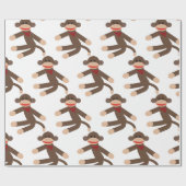 Sock Monkey Cadeaupapier (Vlak)