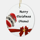 SOCK MONKEY CHRISTMAS FUN ORNAMENT PERSONALISEERD (Links)