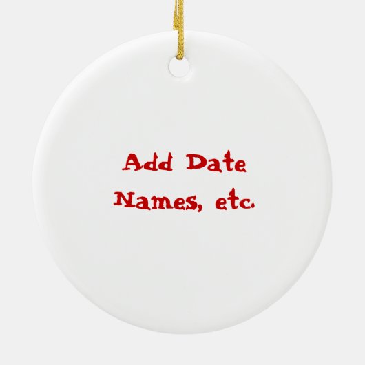 SOCK MONKEY CHRISTMAS ORNAMENT PERSONALISEERD (Achterkant)