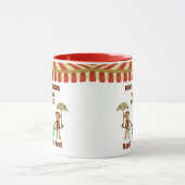 Sock Monkey Circus 3 Kinder namen Oudergeschenk Mok (Midden)
