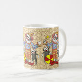 Sock Monkey Clown mok (Voorkant rechts)