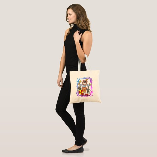 Sock Monkey Clown Tote Bag (Voorkant (model))