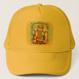 Sock Monkey Clown Trucker Pet