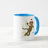 Sock Monkey Cupid Mok (Voorkant rechts)