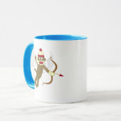 Sock Monkey Cupid Mok (Voorkant links)