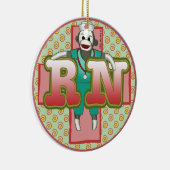 Sock Monkey custom RN Nurse ornament (Rechts)