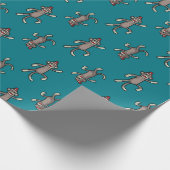 Sock Monkey | Dansende apen Cadeaupapier (Hoek)