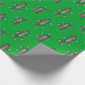 Sock Monkey | Dansende apen Cadeaupapier (Hoek)
