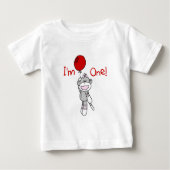 Sock Monkey Eerste Verjaardag Tshirts en geschenke (Voorkant)