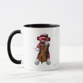 Sock Monkey en Cello 2 Mok (Links)