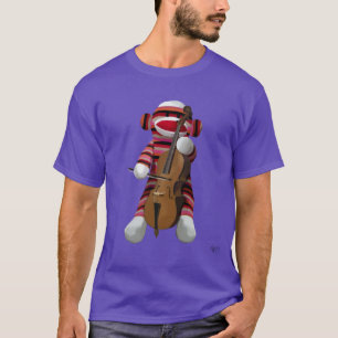 Sock Monkey en Cello 2 T-shirt