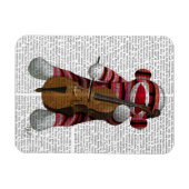 Sock Monkey en Cello Magneet (Horizontaal)