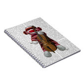Sock Monkey en Cello Notitieboek (Rechterzijde)