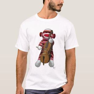 Sock Monkey en Cello T-shirt