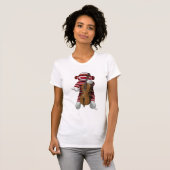 Sock Monkey en Cello T-shirt (Voorkant volledig)