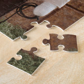 Sock Monkey en de Gouden Banaan 11x14 Legpuzzel (Zijkant)