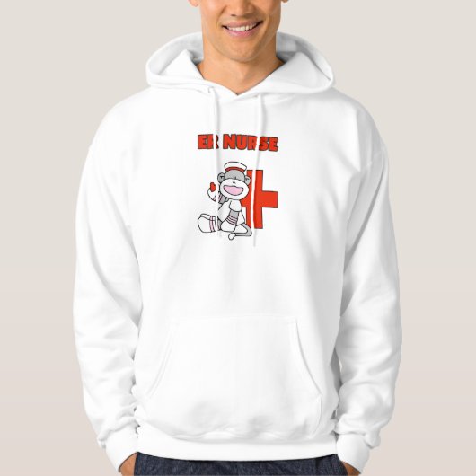 Sock Monkey ER Nurse T-shirts en cadeautjes (Voorkant)