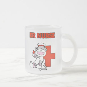 Sock Monkey ER Nurse T-shirts en cadeautjes Matglas Koffiemok