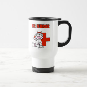 Sock Monkey ER Nurse T-shirts en cadeautjes Reisbeker