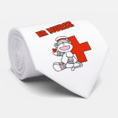 Sock Monkey ER Nurse T-shirts en cadeautjes Stropdas (Opgerold)