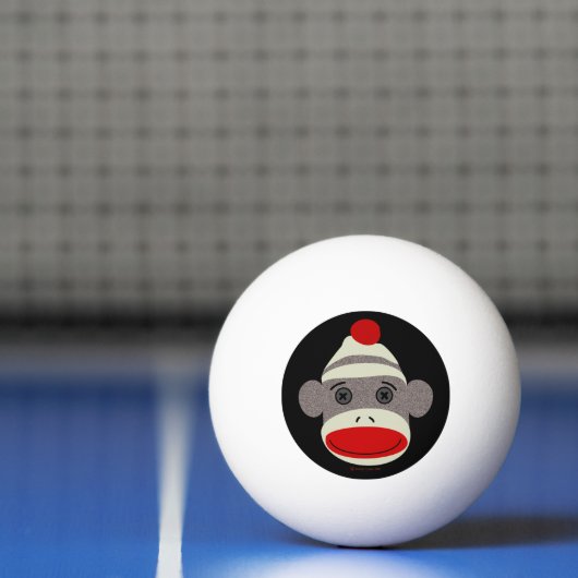 Sock Monkey Face Pingpongballen (Net)