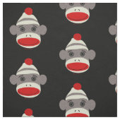 Sock Monkey Face Stof (Swatch)