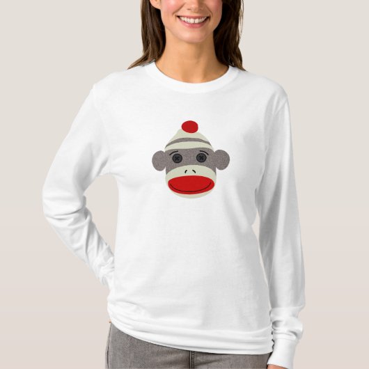Sock Monkey Face T-shirt (Voorkant)