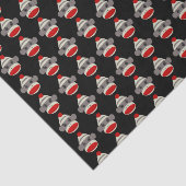 Sock Monkey Face Tissuepapier (Detail)