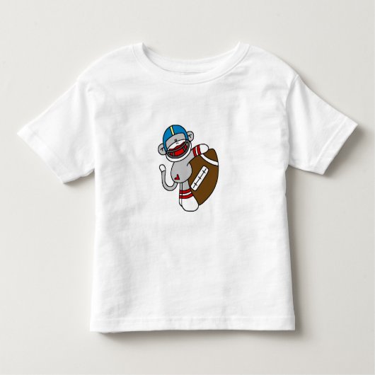 Sock Monkey-Football Kinder Shirts (Voorkant)