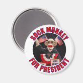 Sock Monkey for President Magnet (Recto/Verso)