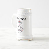 Sock Monkey Future Neurse T-shirts en cadeautjes Bierpul (Voorkant links)