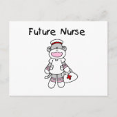Sock Monkey Future Neurse T-shirts en cadeautjes Briefkaart (Voorkant)