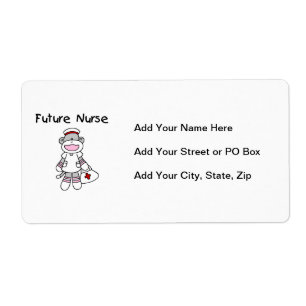 Sock Monkey Future Neurse T-shirts en cadeautjes Etiket