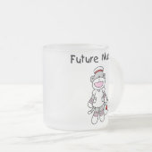 Sock Monkey Future Neurse T-shirts en cadeautjes Matglas Koffiemok (Voorkant rechts)
