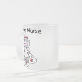 Sock Monkey Future Neurse T-shirts en cadeautjes Matglas Koffiemok (Voorkant links)